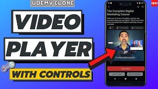 Flutter Video Player With Controls|Video Player Fullscreen |Flutter Chewie Video Player|Video Player