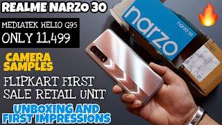 Realme Narzo 30 Flipkart First Sale Unit Unboxing and First Impressions: Helio G95 Under Rs 12,000