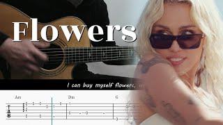 Flowers - Miley Cyrus - Fingerstyle Guitar TAB Chords