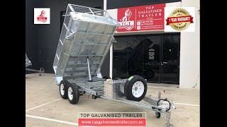 10x5 Galvanised Hydraulic Tipping Trailer | Tandem Trailers | Top Galvanised Trailer