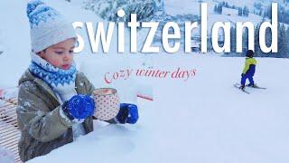 Skiing in a Winter Wonderland | Switzerland | snowfall & cozy  winter  days