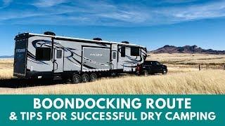 Boondocking Route & Tips (Tucson, AZ to Joshua Tree, CA)