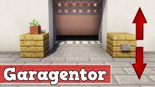 Wie baut man ein funktionierendes Garagentor in Minecraft | Minecraft Garagentor bauen deutsch