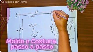 ️Molde calcinha box adulto e costura passo a passo