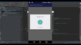 Android speech to text example