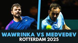 Stan Wawrinka vs Daniil Medvedev Entertaining Match Highlights | Rotterdam 2025