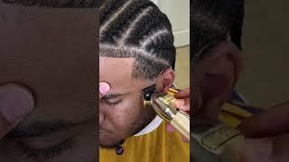 Get The Perfect High Taper On Your Cornrows! #haircut #braids #barber