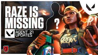 Raze Is Missing! First Omen Voicemail and New Agent 21 Updates! Valorant Update