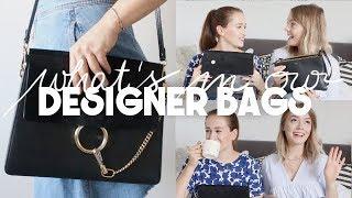 WHAT'S IN OUR DESIGNER BAGS I Chloé Faye & Céline Trio Bag Reviews