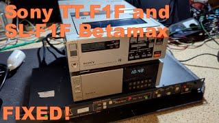 Sony TT-F1F plus more on the Sony SL-F1F Betamax