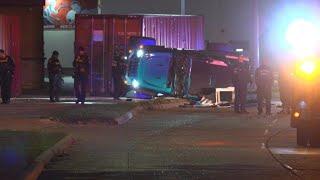 Driver dies after Jeep slams into shipping container, Houston police say
