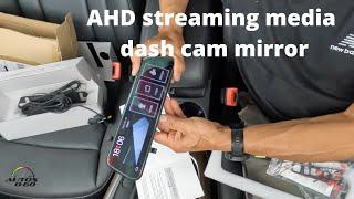 AHD streaming media dash cam mirror car charger companion