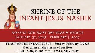 Sunday Feast Day || English Mass & Novena || 9 February 2025 || Infant Jesus Shrine Nashik || 12Noon