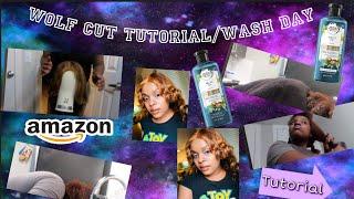 Wolfcut on Old  Wig  , Style , Prep and Install