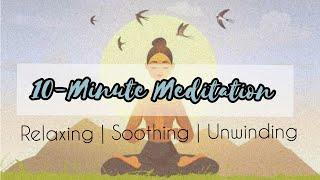 10-Minute Meditation with Amazing Beach Scenery and Relaxing Music to Relieve Stress