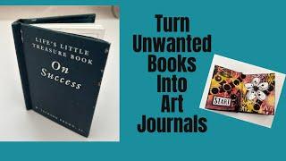 Repurpose An Old Book- DIY ART JOURNAL