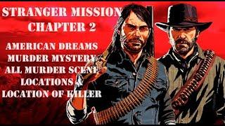 MURDER MYSTERY: ALL CLUES & LOCATION (American Dreams) - Ep.33 - Stranger Mission - RDR2