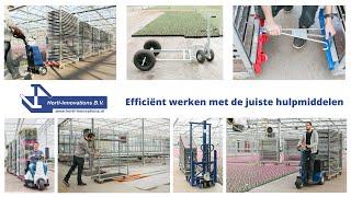 Sneller en makkelijker werken met deense karren, plantenkarren, cc-containers, orderpick karren.