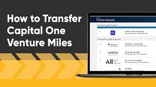 How To Transfer Capital One Venture Miles To Transfer Partners