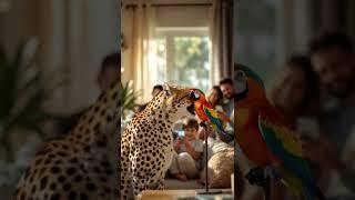Cheetah and Parrot Become Best Friends  | The Cutest Animal Duo Ever!
