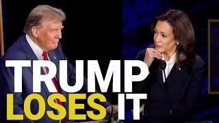 Trump spirals in unhinged debate showdown with Kamala Harris | US debate highlights