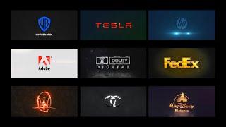 Famous Brands logo Animation - Part 1 (warner bros/Tesla/Adobe/maserati/dolby digital/disney/Hp etc)