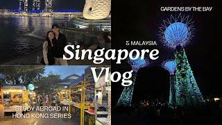 SINGAPORE & MALAYSIA VLOG  | first time in singapore, ntu, night market, street food