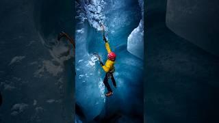 Ice Climbing #climbing  #ice #adventure #shorts