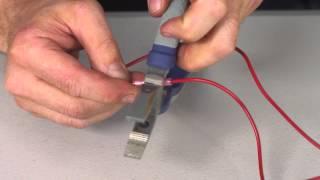 Insulated splice - how to do a crimp joint - Wattmaster TV