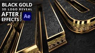 Black Gold 3D Logo Reveal in After Effects | Element 3D Tutorial