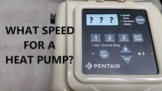 What Pump RPM To Run Electric Heat Pump?