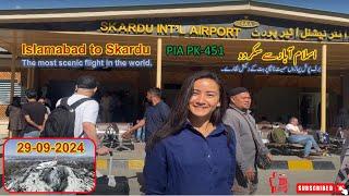 Islamabad to Skardu | PK-451 | The most scenic & Unforgettable Flight Over Majestic Mountains
