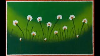 Scene Rangoli/Simple & Beautiful Scene Rangoli/ Scene Rangoli Design/ Easy Scene Rangoli