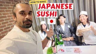 INDIAN MAKING TRADITINAL JAPANESE SUSHI WITH SAMURAI | INDIAN IN JAPAN | ANKIT PUROHIT @Tabayamana