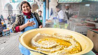 The MOST UNIQUE Street Food in Asia - SILK ROAD Street Food Tour of Tashkent, UZBEKISTAN!!!