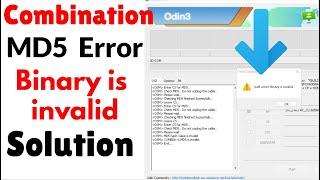 Samsung Combination File MD5 Error Solution | Odin Tool Solution