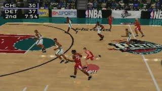 NBA LIVE 98 Bulls vs Pistons PSX Full Game