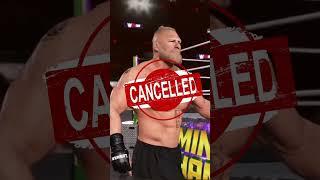 WWE 2k24 cancels Brock Lesnar good move or bad? #wwe #gaming #gameplay