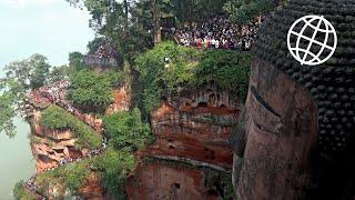 Leshan Giant Buddha, Sichuan, China  [Amazing Places 4K]