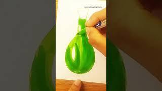 Bottle Brilliance- Brush Pen Drawing Tutorial/#satisfying #satisfyingvideo #brushpendrawing #bottle