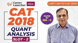 CAT 2018 Slot 2 Quant Analysis by GP Sir | How to Select & Solve Quant Sets? | IIM-C Question Paper