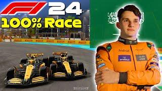 F1 24 - Let's Make Piastri World Champion #2: 100% Race Jeddah