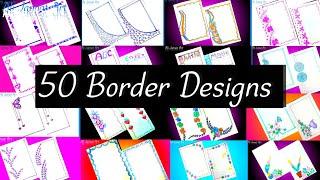 50Beautiful Border Design|project design|corev Page design|assignment front page design|Title page