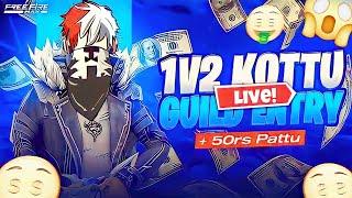 SANJUU GAADII GUILD TRAILSS  - 1V2 NEED GOATS  - FREE FIRE LIVE IN TELUGU - ROAD TO 300#freefire