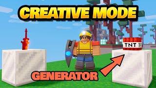 Creative Mode in BedWars! Custom Generators, Spawnpoints + More