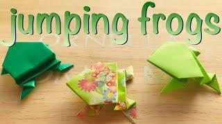 Jumping Frogs Easy Origami | Fun Birthday Decorations | Gift Cards | Cute Party Favors