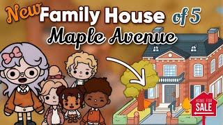 We Bought the New MAPLE AVENUE House Aesthetic FAMILY HOUSE + Hidden secret! [Toca Boca New Update]