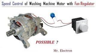 220V 690W Washing Machine Universal Motor Speed Control with FAN REGULATOR - Possible ?