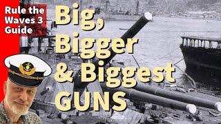 Rule the Waves 3 | Guide to choosing the best big guns for your battleships