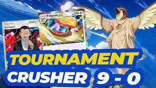 9-0 Tournament Crushing Pidgeot EX Deck for Pokemon Pocket